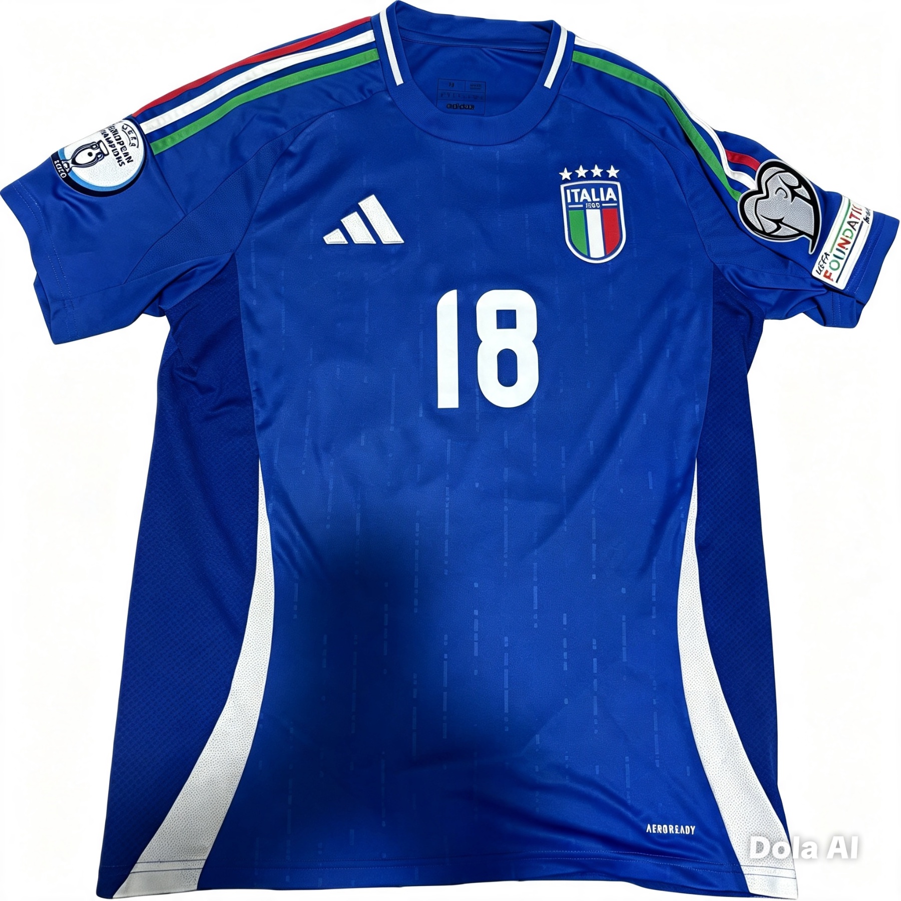 adidas-italy-euro-2024-home-shirt-front-view-barella-18-tricolour-stripes-uefa-patches