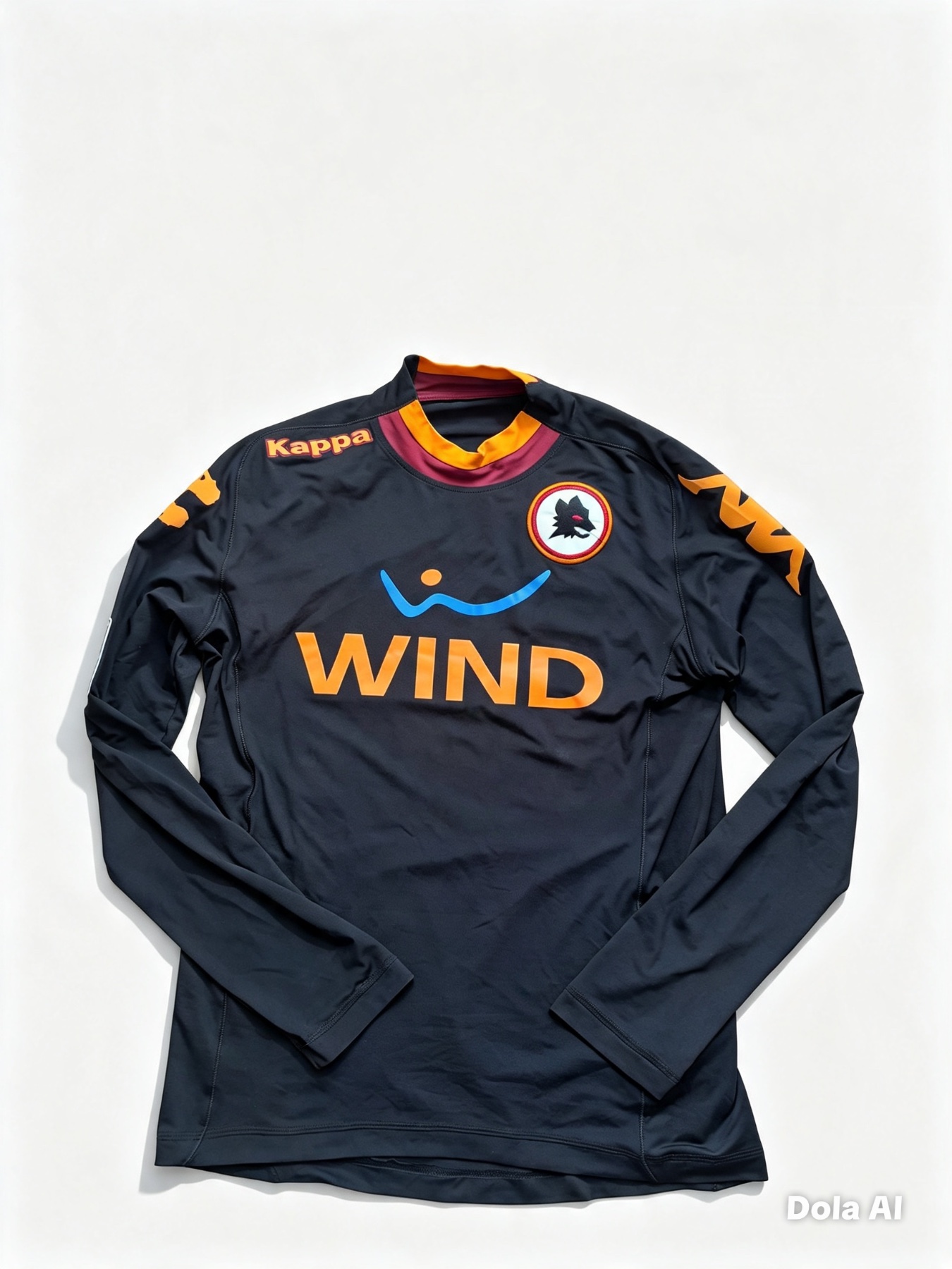 AS Roma-10-Totti-2011-long sleeve-Wind sponsor-3rd