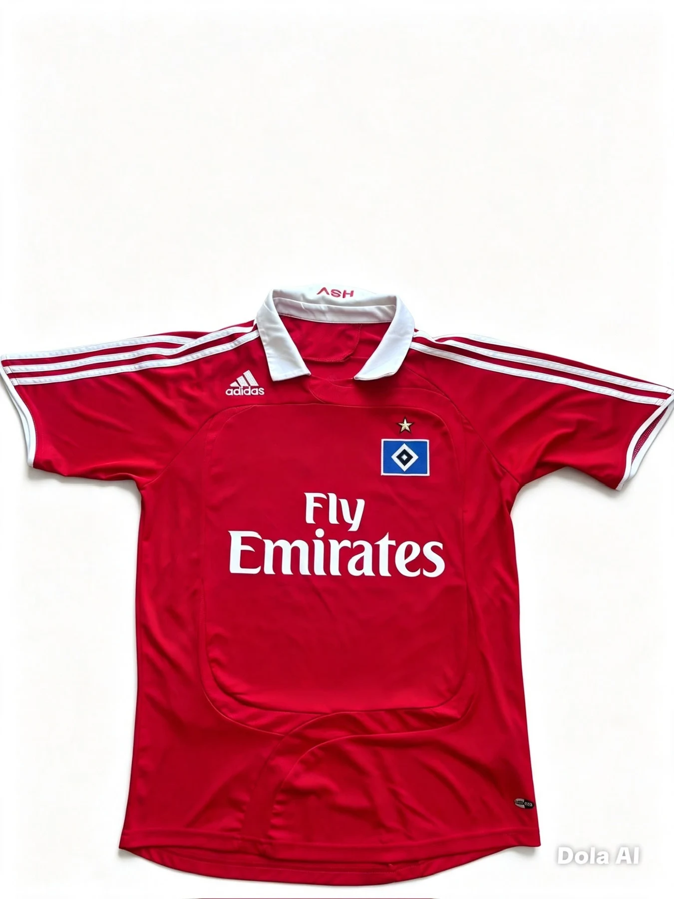 Hamburg 2007/08 Kompany Shirt — front-white collar
