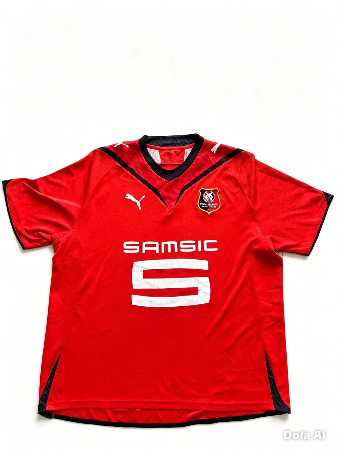 State Rennais 2011/12 Shirt — front-samsic sponsor