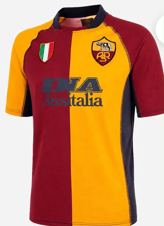 AS Roma INA Assitalia Panel Shirt — front