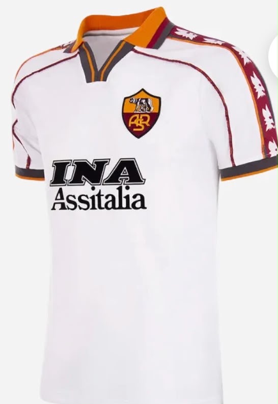 AS Roma INA Assitalia White Shirt — front