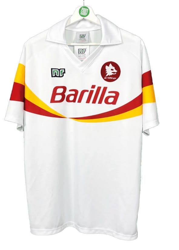 AS Roma Barilla White No. 10 Shirt — front